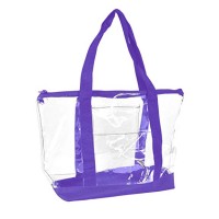 Fashion waterproof women pvc zipper bag